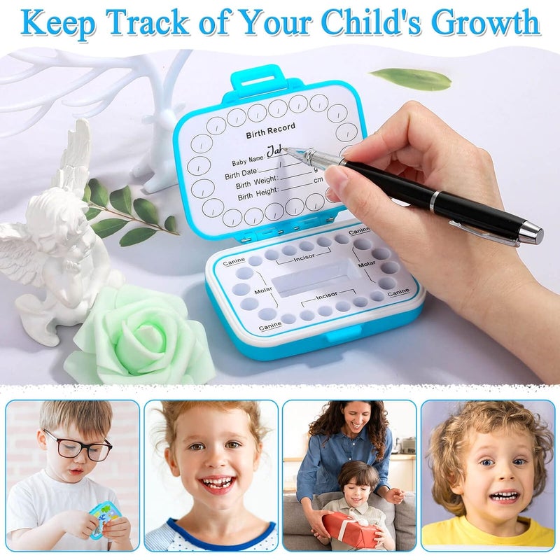 Caffox Tooth Keepsake Box, Tooth Fairy Box Lost Teeth Holders for Kids, Tooth Saver, First Tooth Container, Baby Teeth Storage for Boys and Girls - Image 3